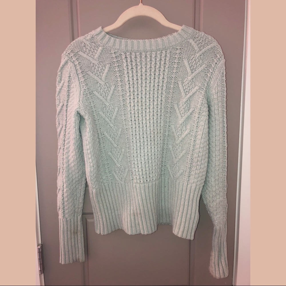“Gap” sea foam green sweater